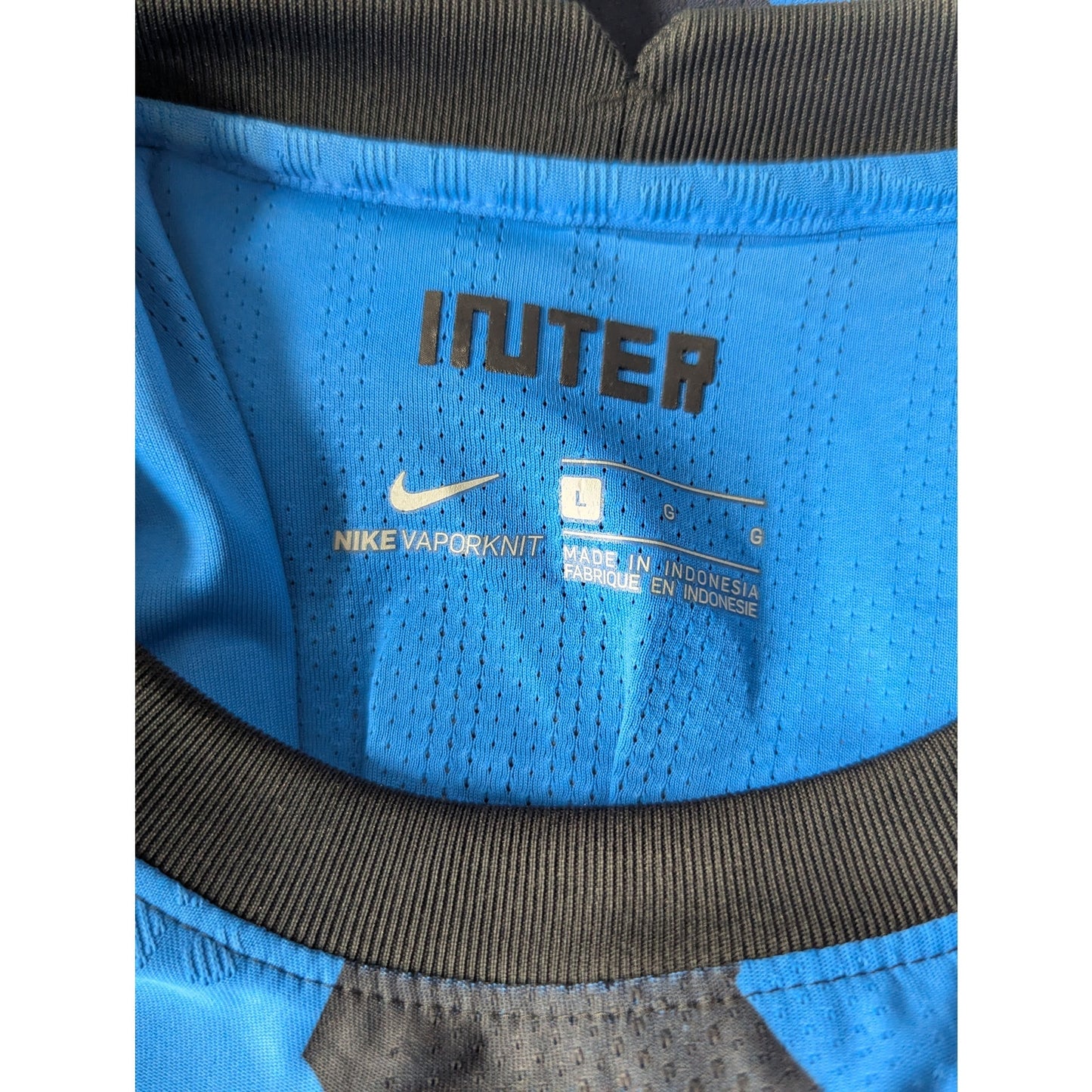 Inter Milan 2020–21 Home Lukaku Vaporknit Jersey – Men’s Large | UCL Patched Player Version Scudetto Shirt