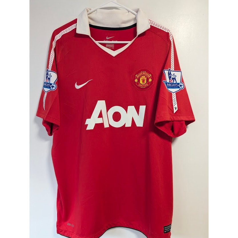 Manchester United 2010-11 Home Javier "Chicharito" Hernández Jersey Men's XL Nike EPL Fully Patched Rare