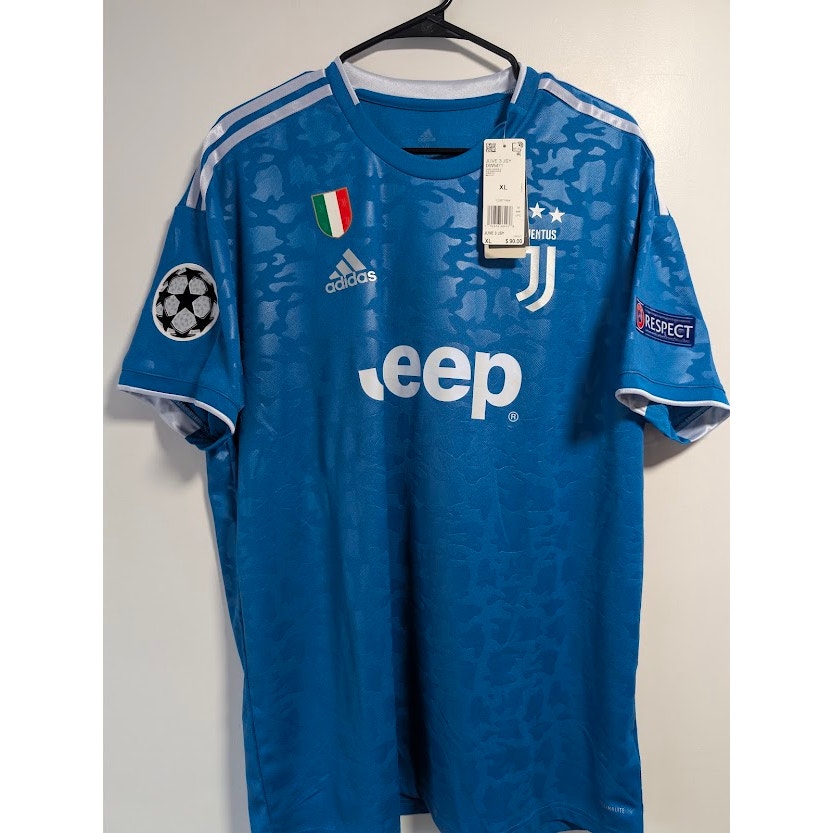 Juventus 2019-20 Third Paulo Dybala Jersey Men's XL NWT adidas UEFA Champions League Fully Patched Rare