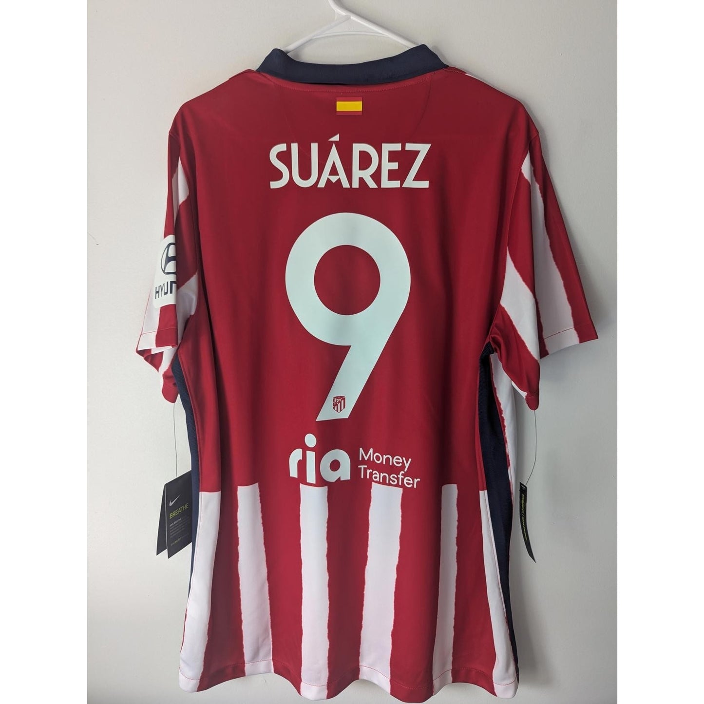 Atletico Madrid 2020-21 Home Luis Suarez Jersey - Men's XL - NWT