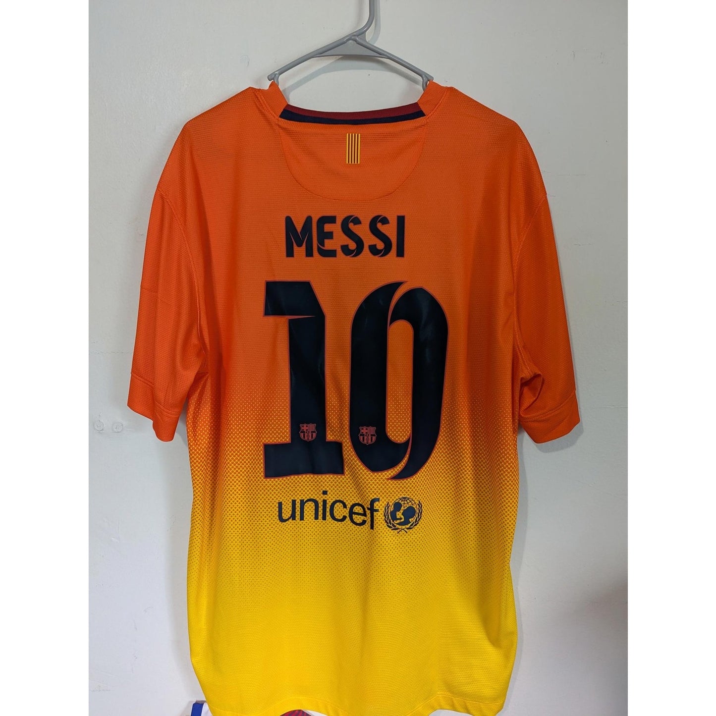 FC Barcelona 2012–13 Away Jersey – Lionel Messi #10 – Men’s XL