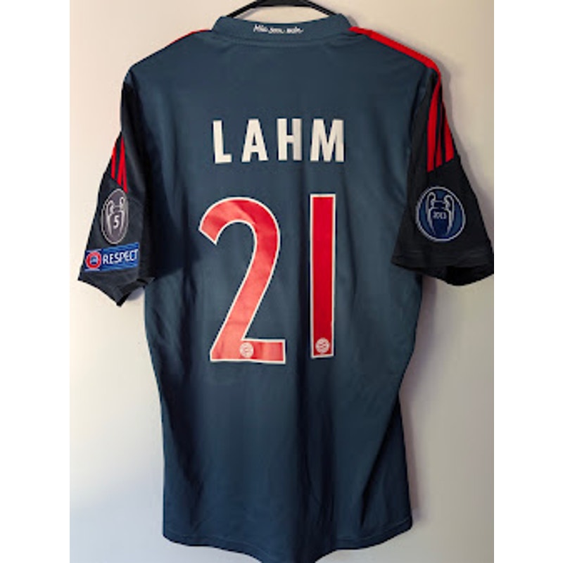 Bayern Munich 2013-14 Third Philipp Lahm #21 Jersey Mens Medium adidas UCL Fully Patched