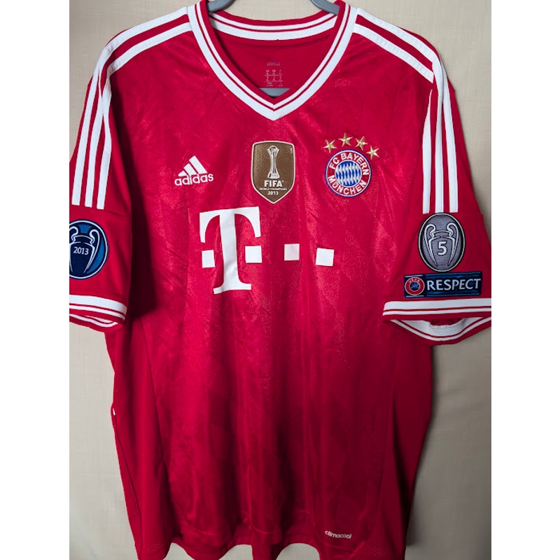 Bayern Munich 2013-14 Home Thomas Muller Jersey Mens XL UCL Fully Patched