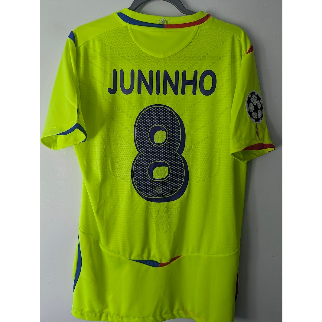 Olympique Lyon 2008-09 Third Juninho Jersey Men’s Large Umbro UCL Fully Patched