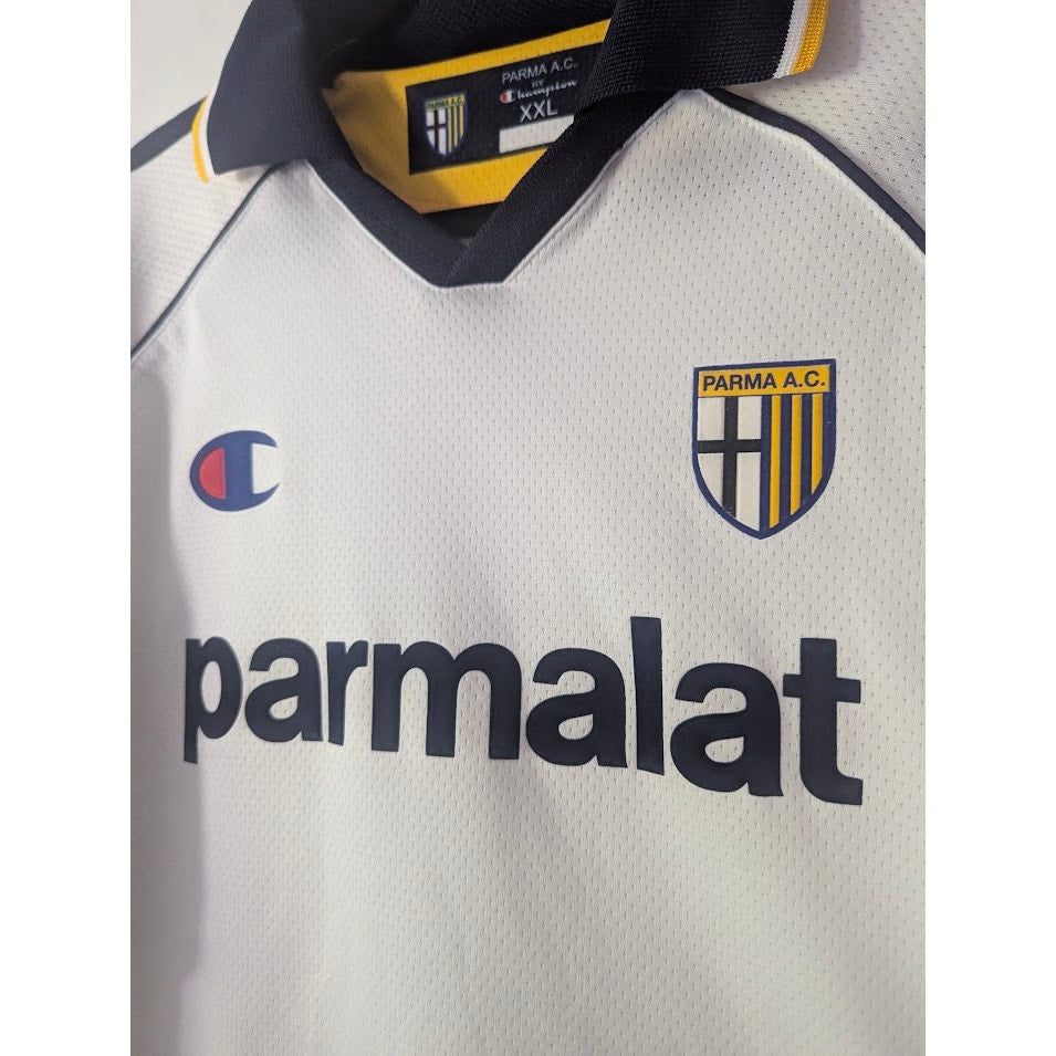Parma 2003-04 Home Jersey Men's XXL Champion Kit Parmalat