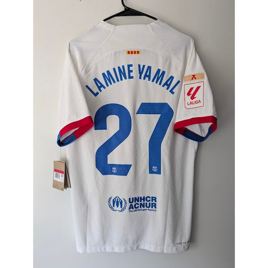FC Barcelona 2023-24 Away Lamine Yamal Jersey - Men's Large - NWT - Nike ADV Player Version