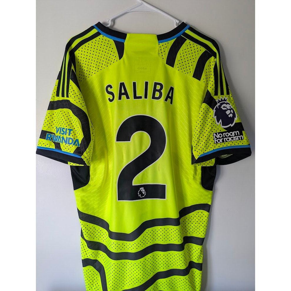 Arsenal 2023–24 Away Saliba HEAT.RDY Jersey – Men’s XL | Player Version Football Shirt