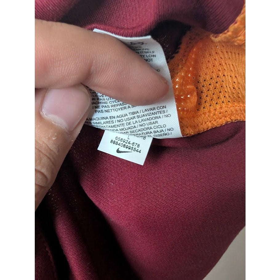 AS Roma 2015-16 Home Mohamed Salah Jersey Men's Large Nike UCL Fully Patched