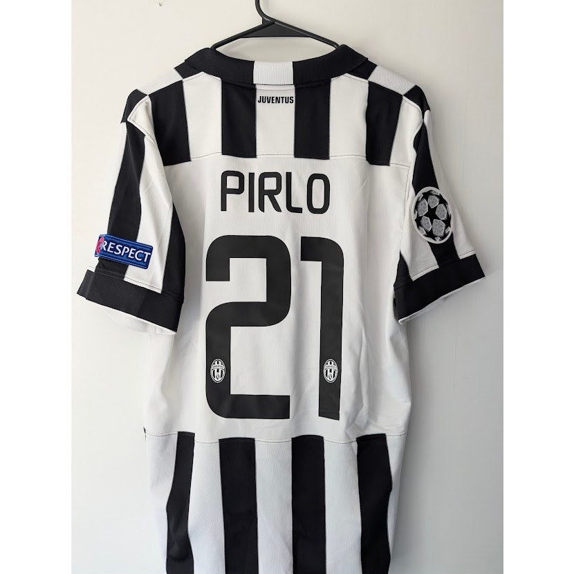 Juventus 2014-15 Home Andrea Pirlo Jersey Men's Large Nike UCL Fully Patched