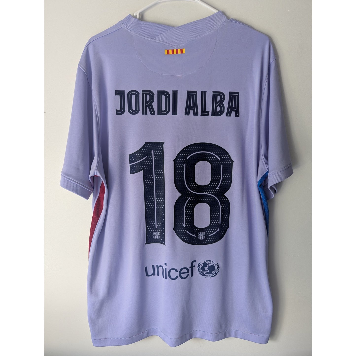 FC Barcelona 2021-22 Away Jordi Alba Jersey - Men's XL