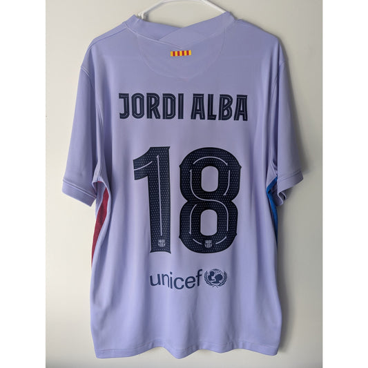 FC Barcelona 2021-22 Away Jordi Alba Jersey - Men's XL