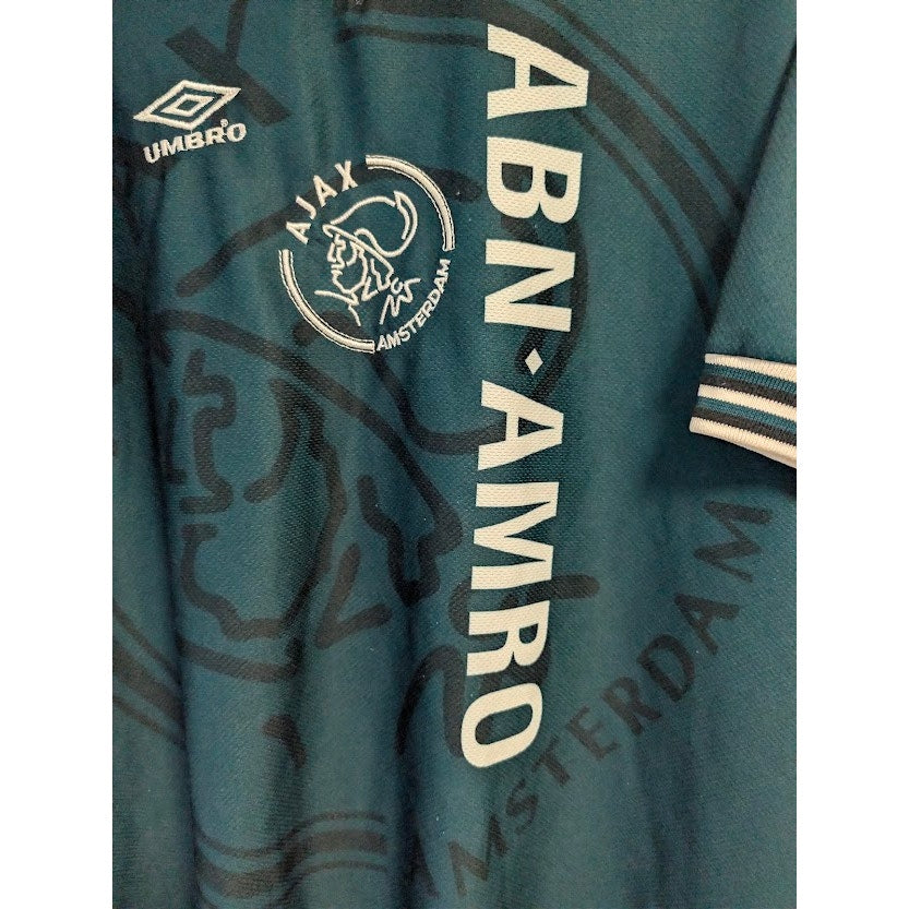 Ajax 1995-96 Away Jersey Mens Large Umbro Authentic Vintage Rare Green