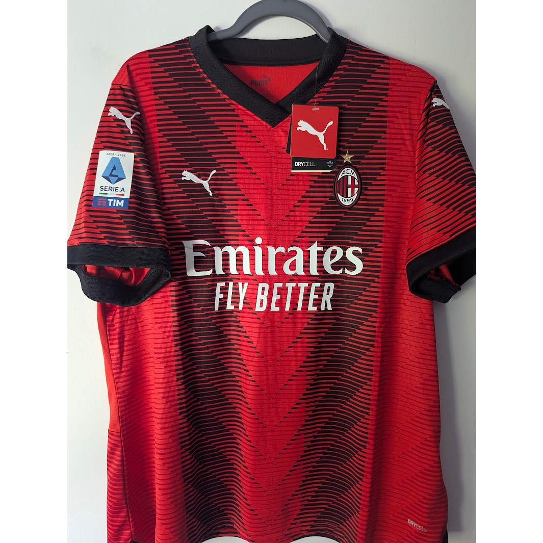 AC Milan 2023–24 Home Pulisic Jersey – Men’s XL | NWT Serie A Patched Puma Shirt