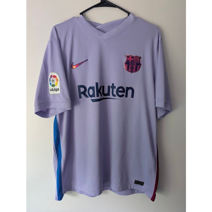 FC Barcelona 2021-22 Away Sergio Kun Aguero #19 Jersey Mens XL Nike La Liga Patched
