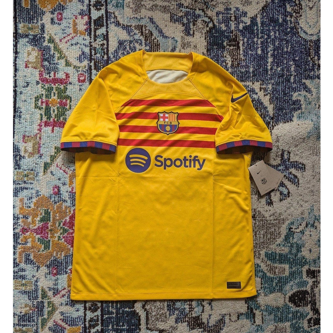 FC Barcelona 2023-24 Lamine Yamal #27 Away Jersey Men’s L NWT – Authentic Nike Kit