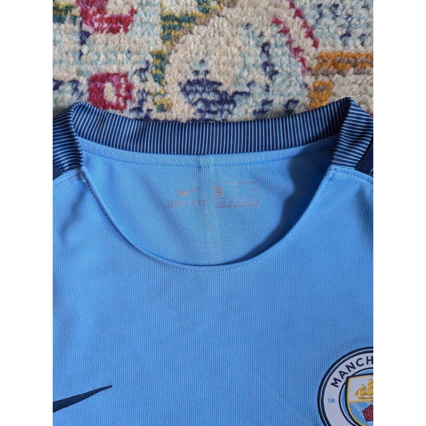 Manchester City 2016-17 Home David Silva Jersey | Men's XL