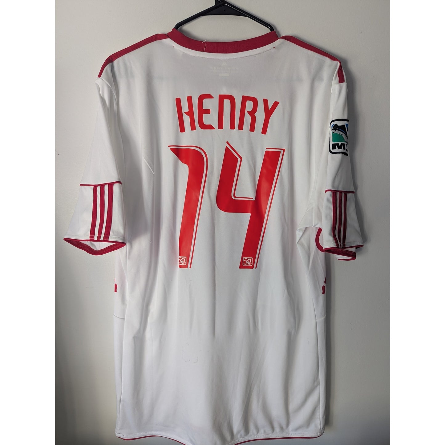 New York Red Bulls 2010-11 Thierry Henry Home Jersey Men’s XL Adidas MLS Soccer Shirt