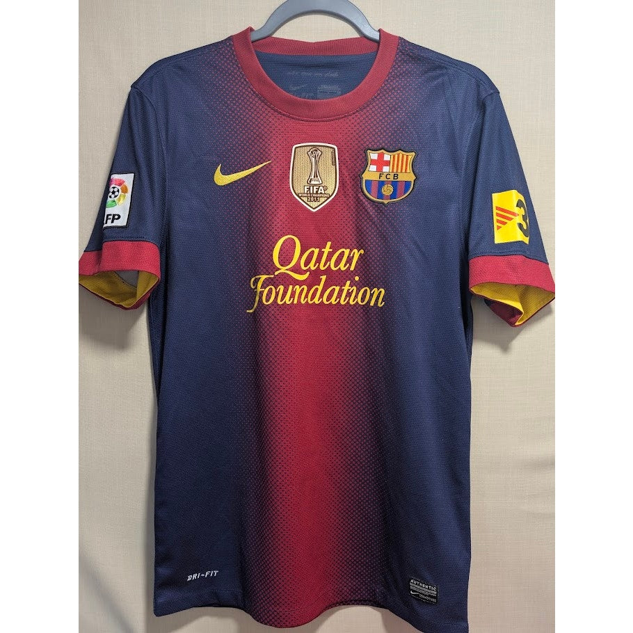 FC Barcelona 2012-13 Home Carles Puyol Jersey Mens Small Nike