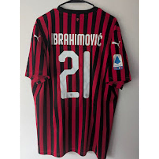 AC Milan 2019-20 home Zlatan Ibrahimovic jersey, Puma, men's XL