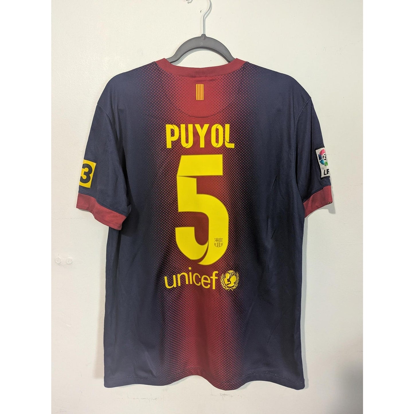 2012-13 FC Barcelona Puyol Jersey Men’s L – Rare Authentic Vintage Nike Kit