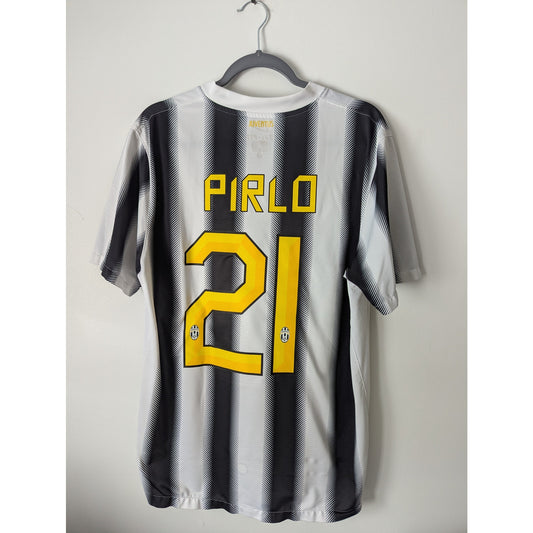 Juventus 2011-2012 Home Andrea Pirlo Jersey Soccer Men Large Authentic Nike Kit