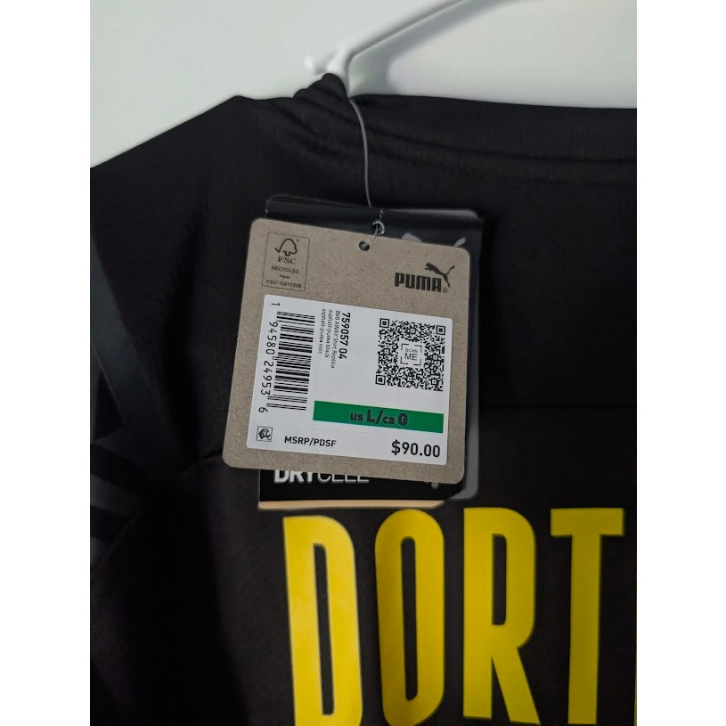 Borussia Dortmund 2021-22 Away Erling Haaland Jersey Men’s Large NWT Puma Bundesliga Patched