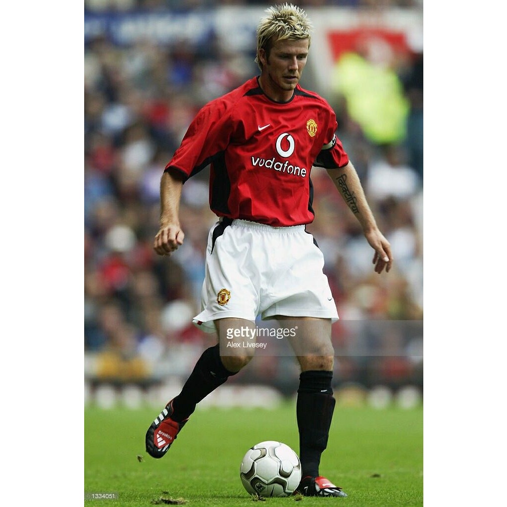 Manchester United 2002-03 Home David Beckham #7 Jersey Mens XXL Nike EPL Fully Patched