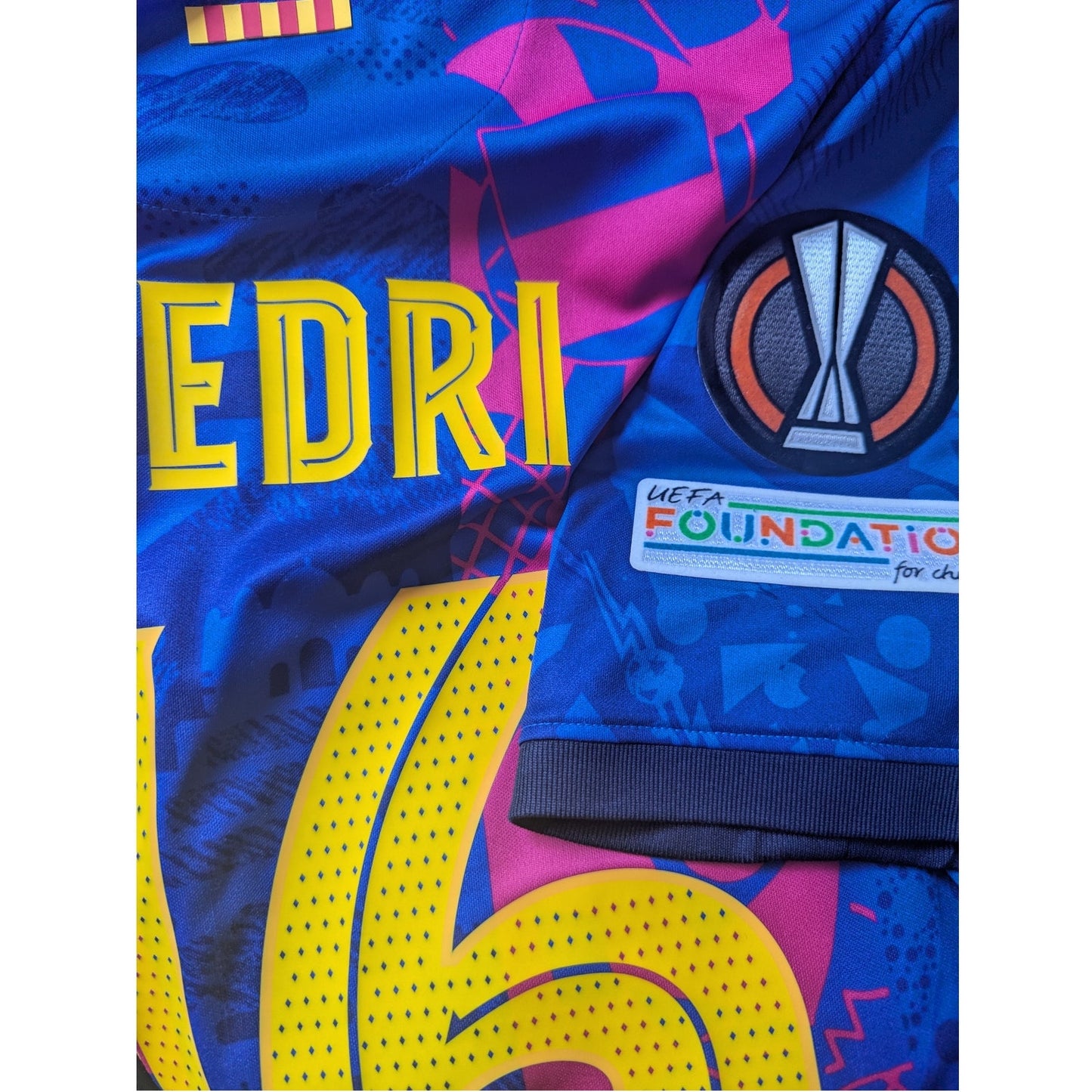 FC Barcelona 2021-22 Third Pedri Jersey | Rare Authentic Nike Kit | Fully Patched | Men’s Medium