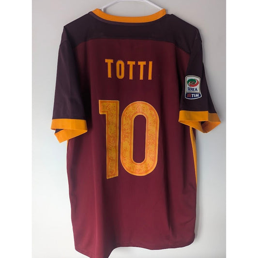 AS Roma 2015–16 Home Totti Authentic Jersey – Men’s XL | Nike Football Shirt