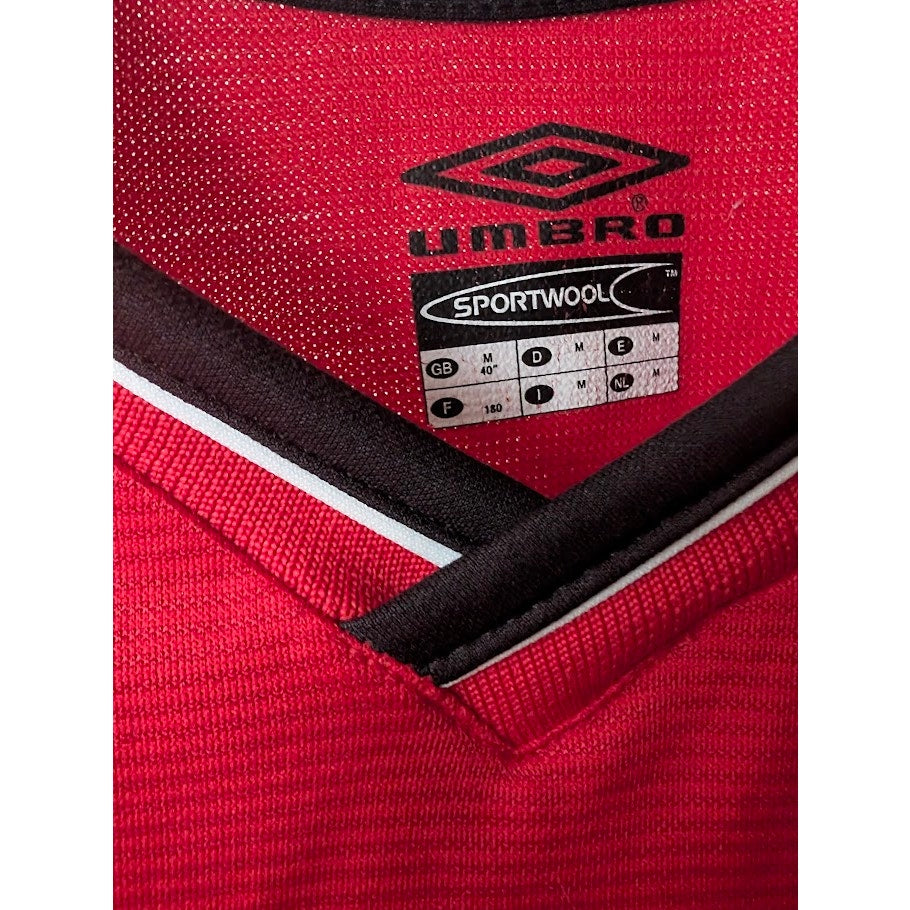 Manchester United 2000-01 Home Beckham Jersey Men's M EPL Patched