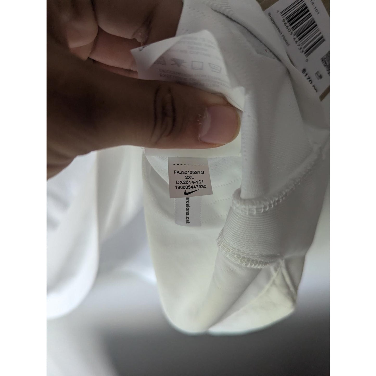 Barcelona 2023-24 Away Lewandowski Soccer Jersey Men 2XL NWT Authentic Nike ADV