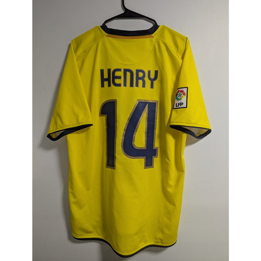 FC Barcelona 2008-10 Away Thierry Henry Jersey - Men's Large