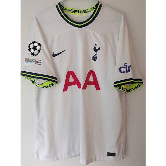 Tottenham Hotspurs 2022-23 Home Son Heung-min Jersey UCL Fully Patched Men's XL