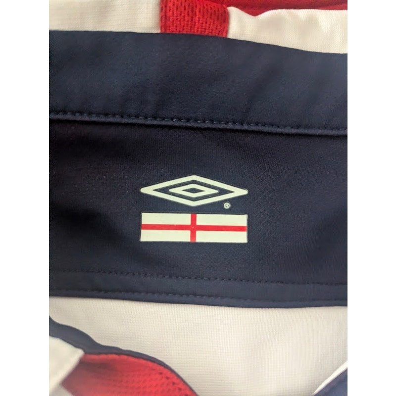 England 2004 Home David Beckham Jersey Men's Large Euros Fully Patched
