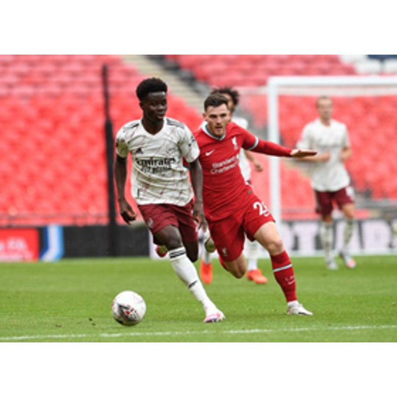 Arsenal 2020-21 Away Bukayo Saka Jersey – No. 7 – Men’s Large – Marble Design