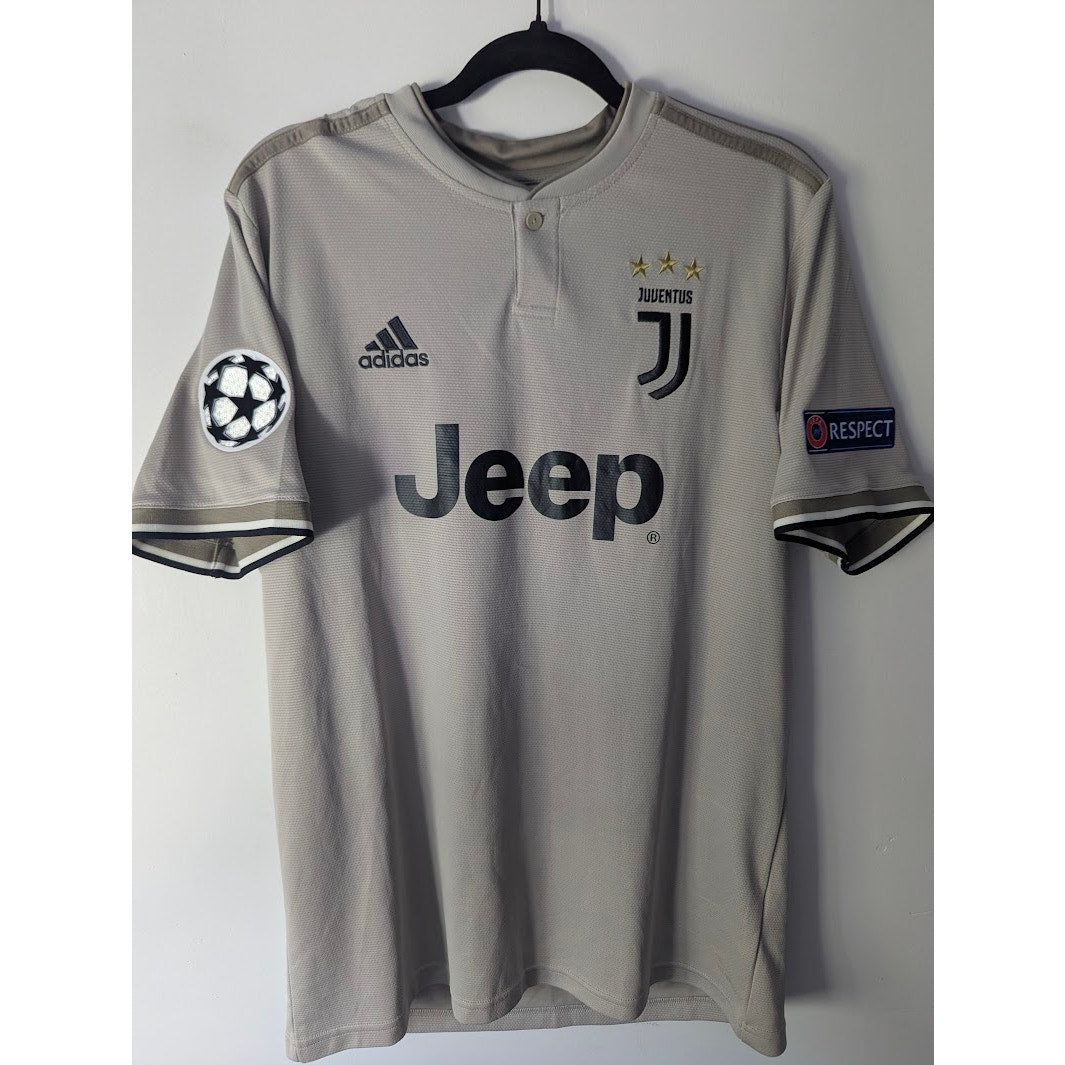 Juventus 2018–19 Away Ronaldo Jersey – Men’s Large | UCL Fully Patched Adidas Shirt