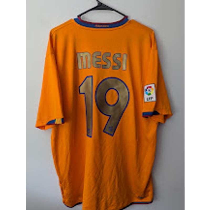 FC Barcelona 2006-07 Lionel Messi Away Jersey Men’s XXL Nike Soccer Shirt