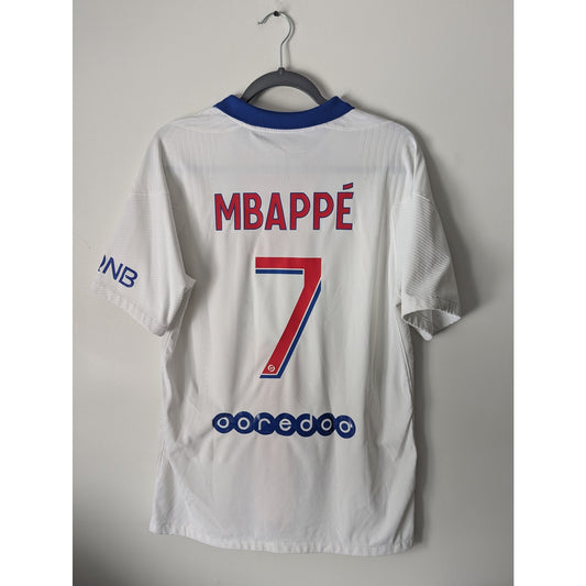 PSG 2020-2021 Away Kylian Mbappe Jersey - Men's Large - Nike Vaporknit Player Version