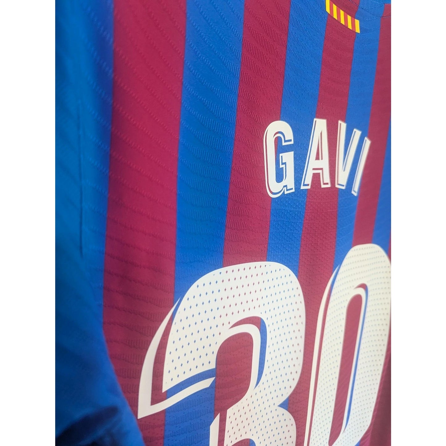 ⚡ FC Barcelona 2021-22 Home Gavi Jersey — Authentic Nike ADV Kit — Men’s Medium