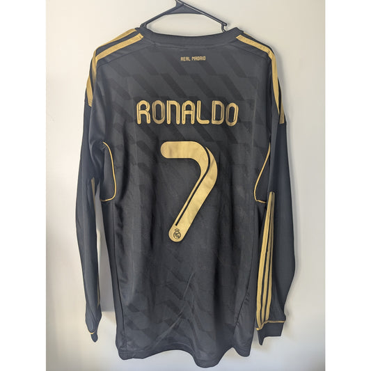 Real Madrid 2011-12 Away Ronaldo #7 Jersey LS (Men’s XL)