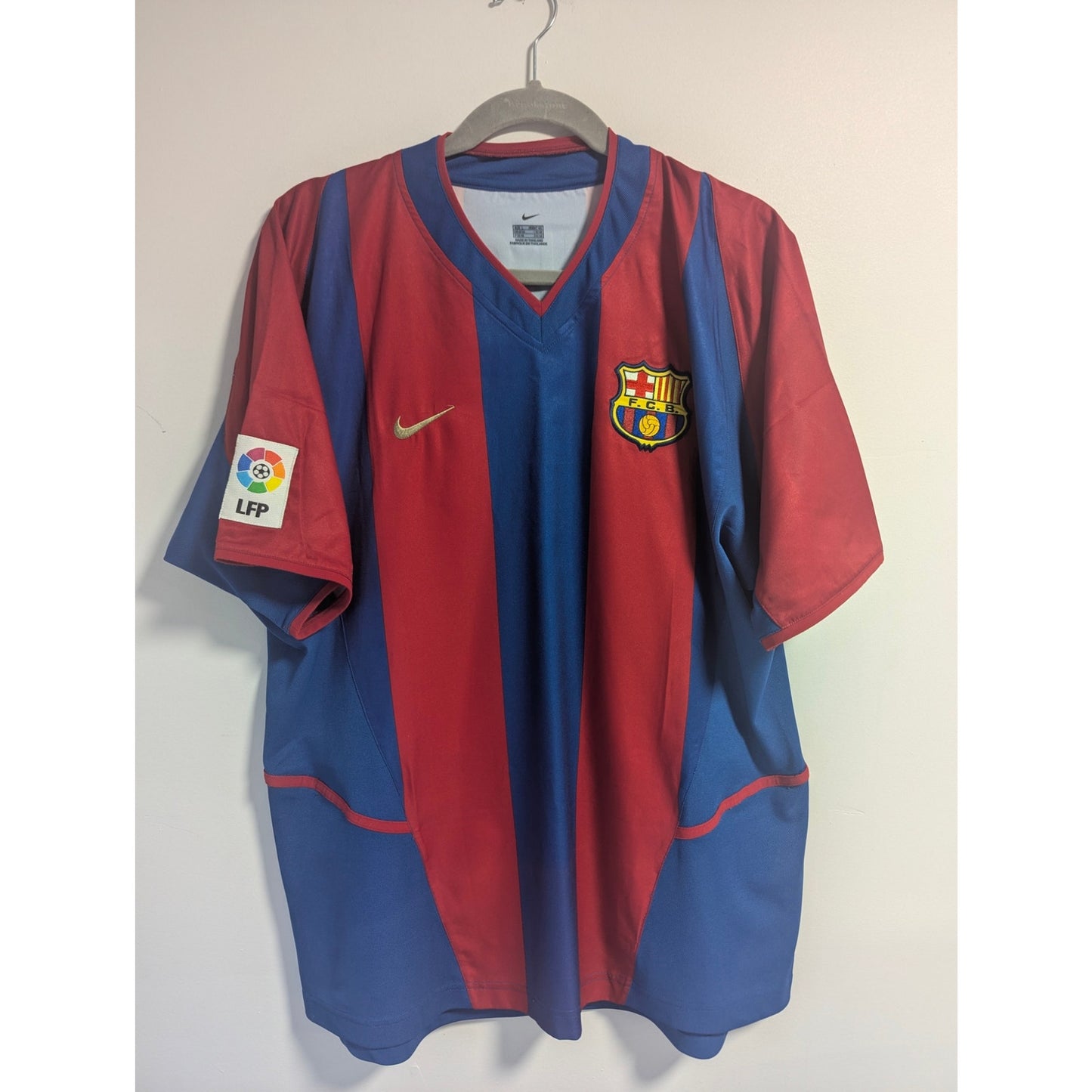 FC Barcelona 2002–03 Home Iniesta Jersey – Rare Authentic Vintage Nike Shirt | Men’s Large