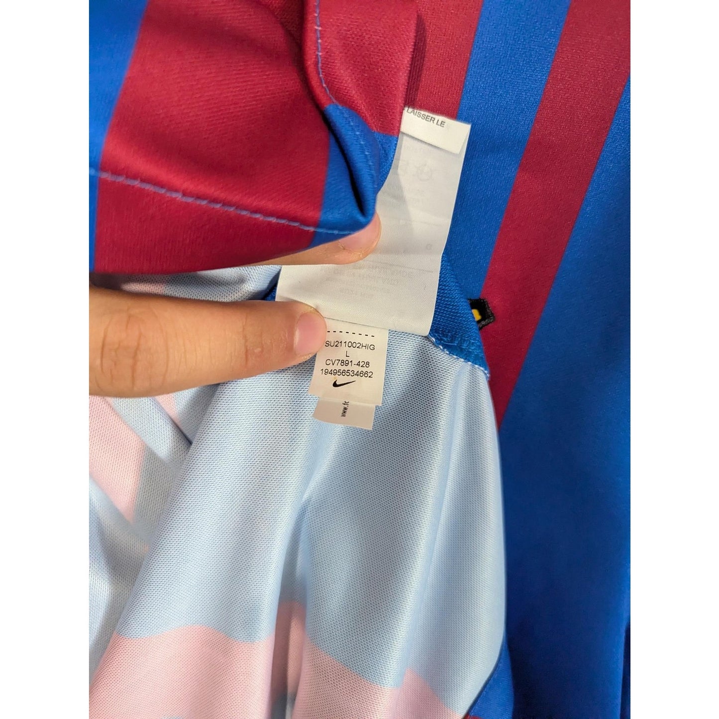 FC Barcelona 2021-22 Home Pedri Jersey - Men's Large - NWT