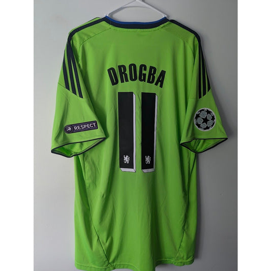 Chelsea 2010-2011 Didier Drogba Jersey - Men's Large UCL