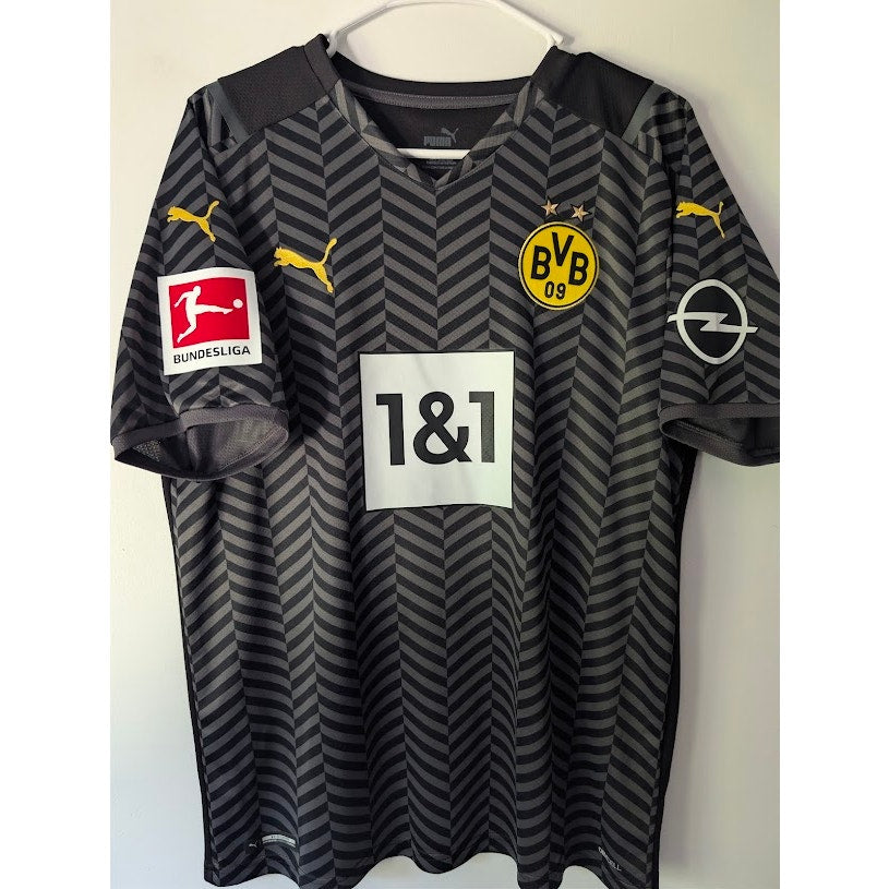 Borussia Dortmund 2021-22 Away Erling Haaland Jersey Men’s Large NWT Puma Bundesliga Patched