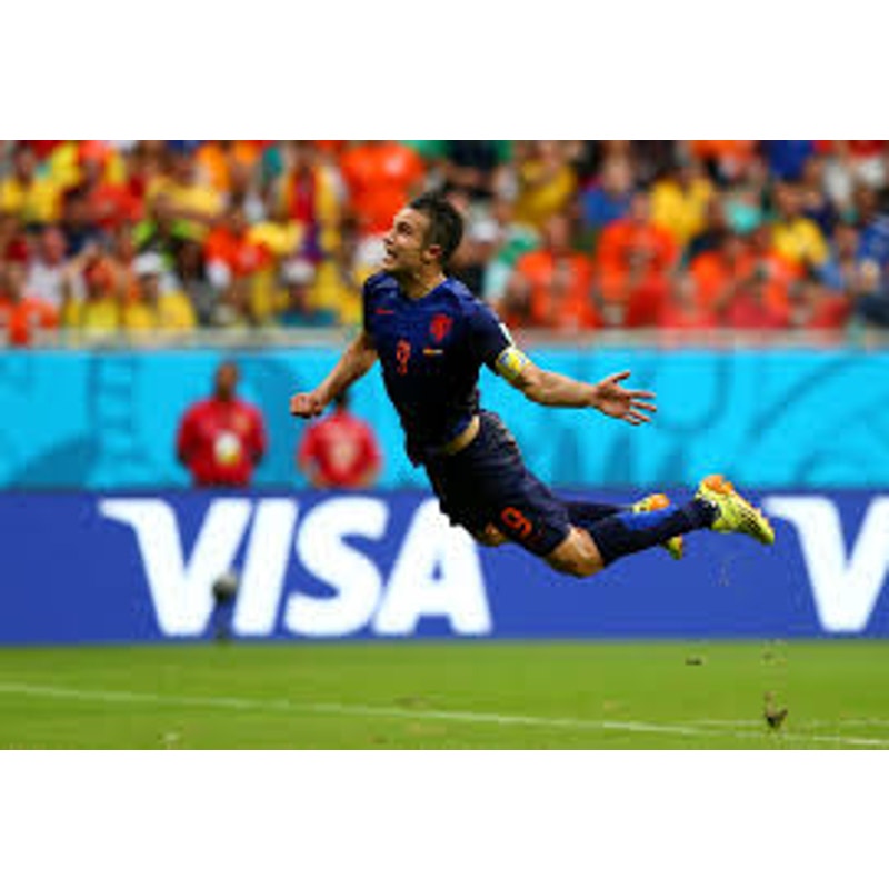 Netherlands 2014 Away Robin Van Persie Jersey - Men's Large