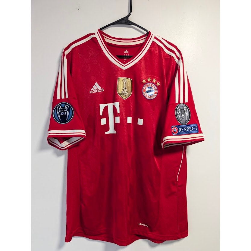 Bayern Munich 2013-14 Home Arjen Robben #10 Jersey Mens XL adidas UCL Fully Patched