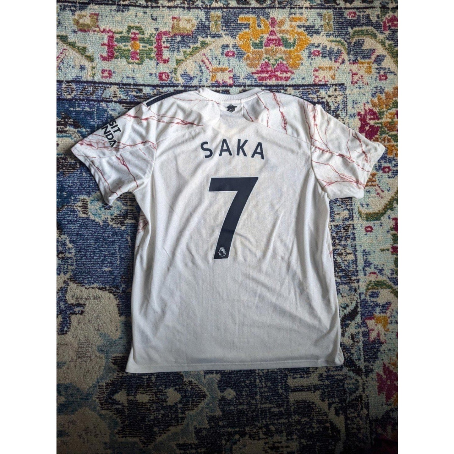 Arsenal 2020-21 Away Bukayo Saka Jersey - Men's XL