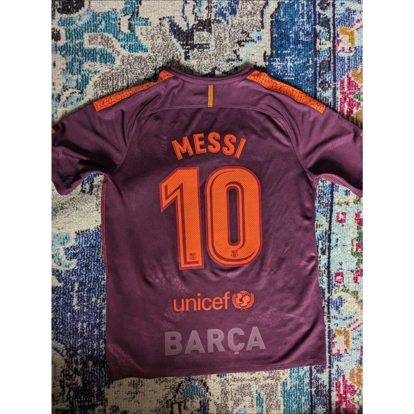 FC Barcelona 2017-18 Third Messi Jersey - Men's Large