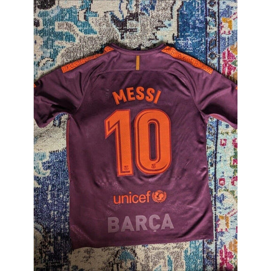 FC Barcelona 2017-18 Third Messi Jersey - Men's Large