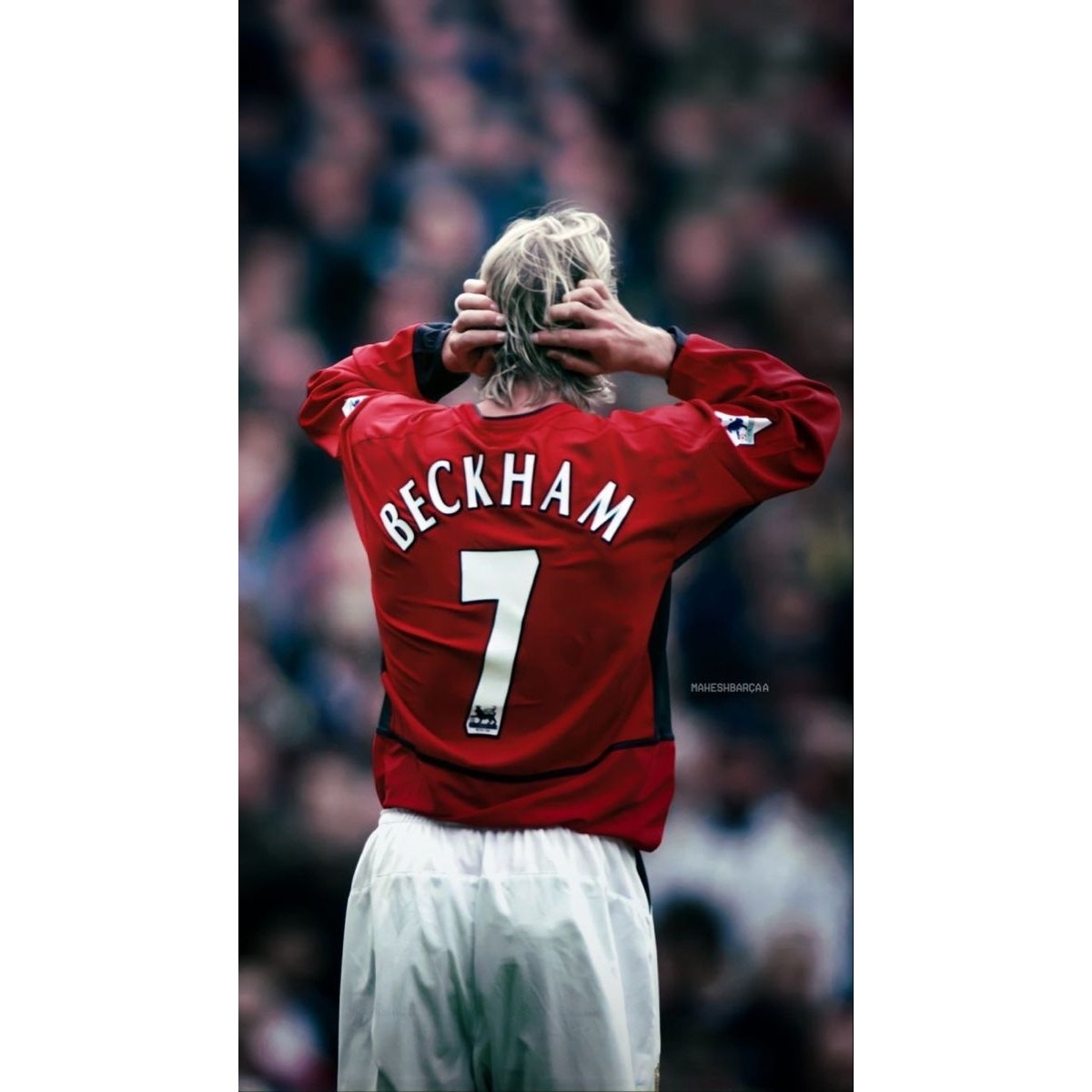 Manchester United 2002-03 Home David Beckham #7 Jersey Mens XXL Nike EPL Fully Patched